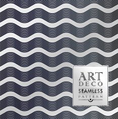 Art Deco seamless vintage wallpaper pattern N78