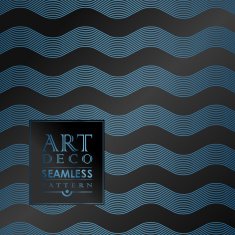 Art Deco seamless vintage wallpaper pattern N80