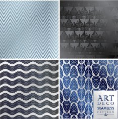 Art Deco seamless vintage wallpaper pattern N81