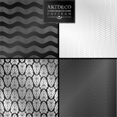 Art Deco seamless vintage wallpaper pattern N84
