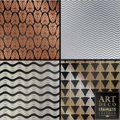 Art Deco seamless vintage wallpaper pattern N85