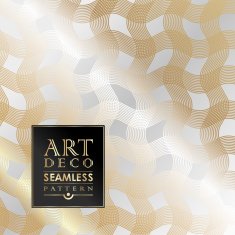Art Deco seamless vintage wallpaper pattern N87