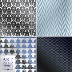 Art Deco seamless vintage wallpaper pattern N89