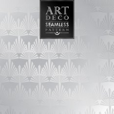 Art Deco seamless vintage wallpaper pattern N91