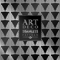 Art Deco seamless vintage wallpaper pattern N93