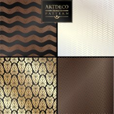 Art Deco seamless vintage wallpaper pattern N96