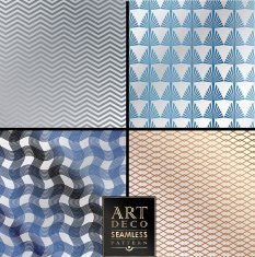 Art Deco seamless vintage wallpaper pattern N99