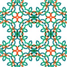 Seamless vector geometric abstract pattern Creative round shapes made of N46