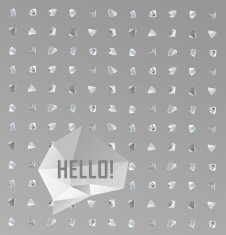 Abstract modern background with polygons design N27