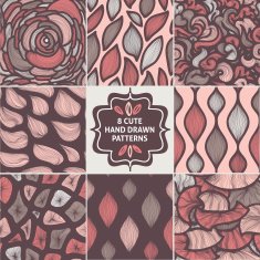 Vector seamless simple pattern set N5
