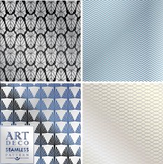 Art Deco seamless vintage wallpaper pattern N106