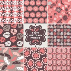 Vector seamless simple pattern set N6
