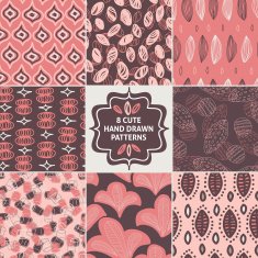 Vector seamless simple pattern set N7