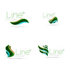 Abstract wave line icon N2