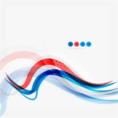 Red and blue color swirl concept N16