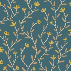 Hand drawn seamless floral pattern N16