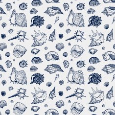 Seamless pattern of Sea shells N11