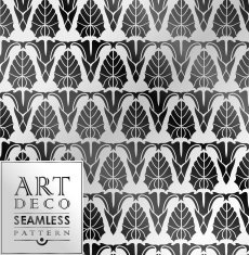 Art Deco seamless vintage wallpaper pattern N112