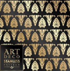 Art Deco seamless vintage wallpaper pattern N113