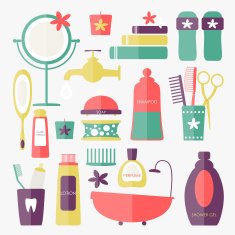 Vector bathroom icons