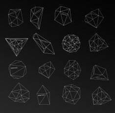 Abstract modern background with polygons design N40