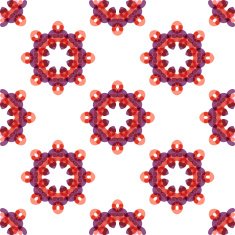 Seamless vector geometric abstract pattern Creative round shapes made of N48