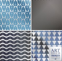 Art Deco seamless vintage wallpaper pattern N120