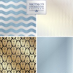 Art Deco seamless vintage wallpaper pattern N121