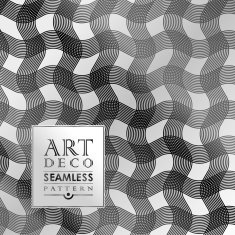 Art Deco seamless vintage wallpaper pattern N124