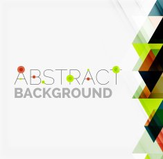 Abstract geometric background Modern overlapping triangles N239