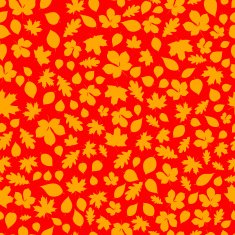 Seamless pattern of autumn leaves N6