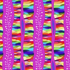 waves colorful seamless pattern