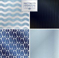 Art Deco seamless vintage wallpaper pattern N135