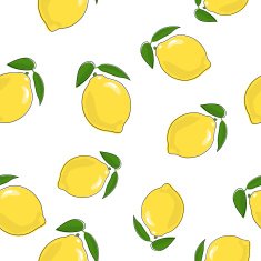 Seamless Pattern of Lemon