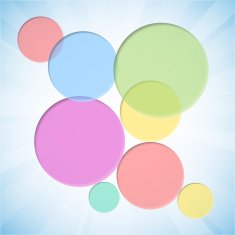 Colorful background with dent circles