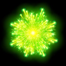 Festive patterned firework bursting in various shapes sparkling pictograms N15