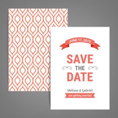 Double sided Save the Date