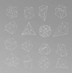 Abstract modern background with polygons design N54