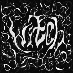 The stylized inscription "witch " Gothic style
