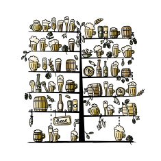 Beer tree sketch for your design