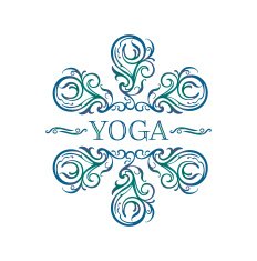 Vector Yoga ornate symbol