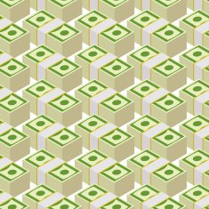 Bundle money seamless pattern Cash dollars vector background N2