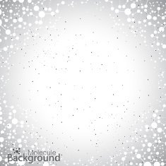 Geometric gray background molecule and communication for your design Vector