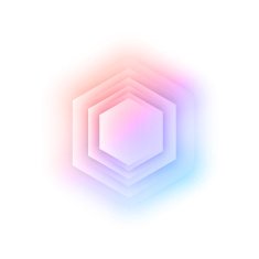 Vector abstract 3d hexagonal N6