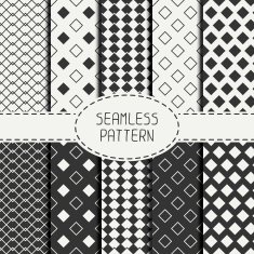 Set of geometric seamless pattern with rhombus square Wrapping paper N2