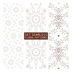 Background with Islamic Seamless Pattern Vector illustration
