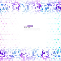 Vector abstract 3d hexagonal N8