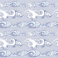 Sea waves Seamless background N12