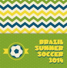 Brazil sport vector illustration in national colors N3