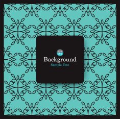 Vector floral background with copy space